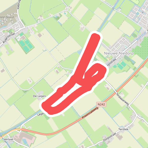 Leijerroute (rood)