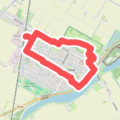 Poldertuinroute (zeegroen)