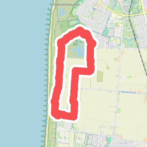 Koegrasroute (oranje)