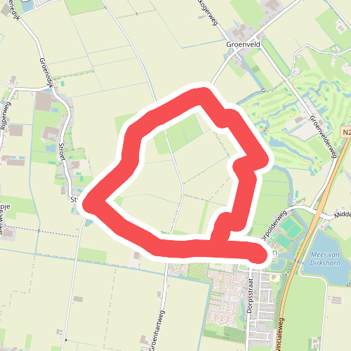 Groenveldroute (rood)