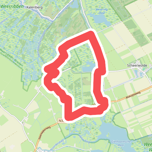 Muggenbeet Wetering Nederland 10 km