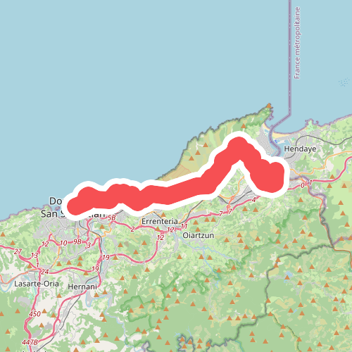Camino del Norte: etappe 1 Irun- San Sebastian
