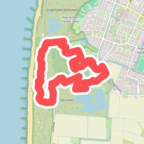 Donkere Duinenroute (blauw)