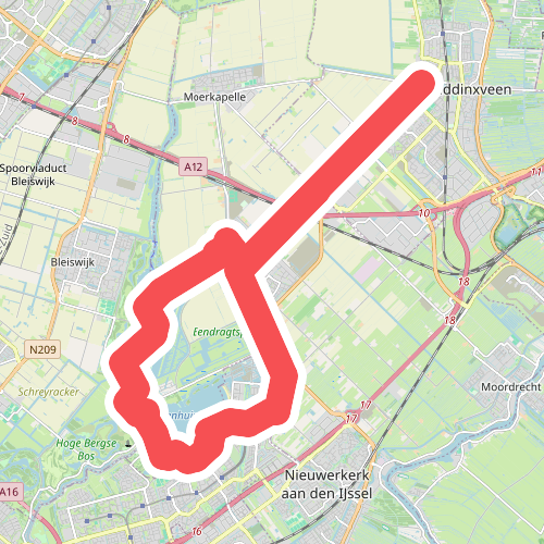 Rondje Waddinxveen, Nesselande, Zevenhuizen
