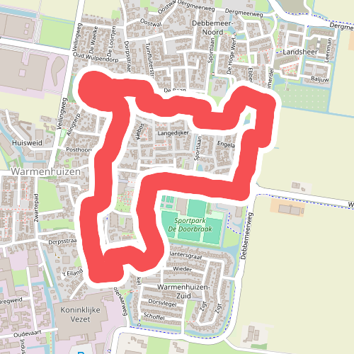 Warmenhuizenroute (groen)