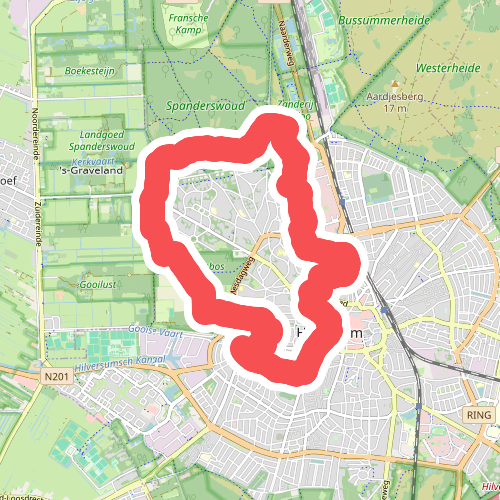 Corversbosroute (zwart)