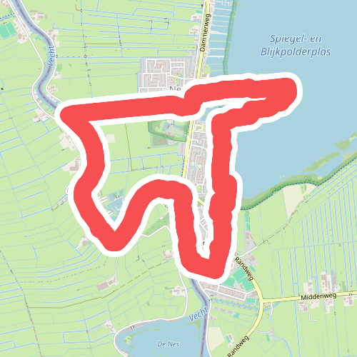 Overmeerroute (paars)