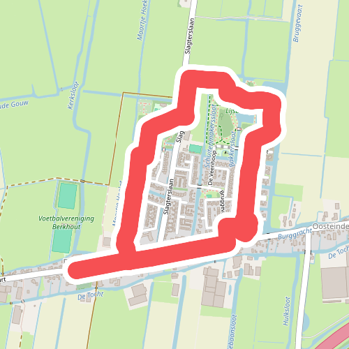 Ommetje Oosteinde (rood)