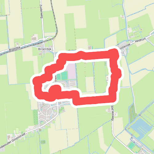Woudenroute (rood)
