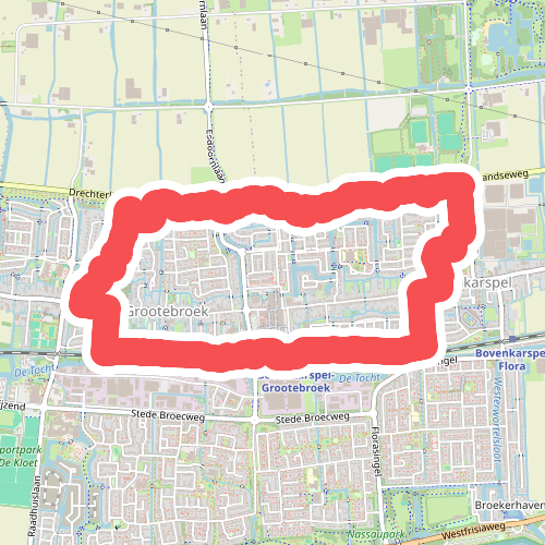 Rondje  Stedebroec (blauw)