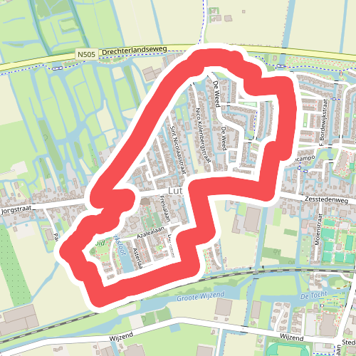 Littekebroekroute (paars)