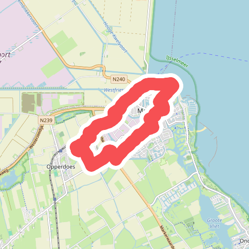 Opperdoesroute (blauw, vanaf voorjaar 2024 gemarkeerd)