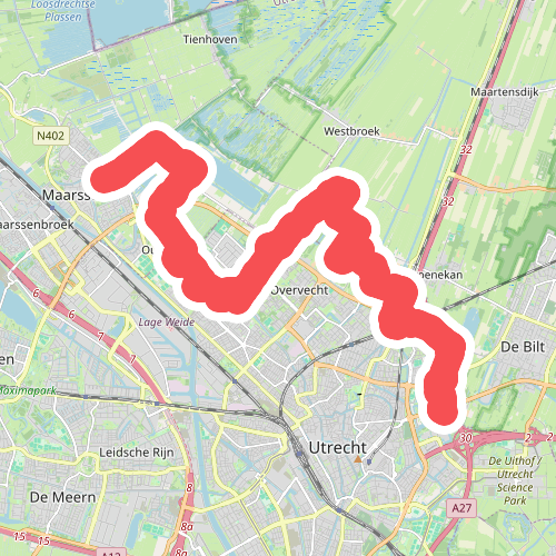 Maarsen - Utrecht, Archimedeslaan · Waterliniepad etappe 12