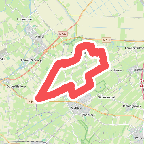 Langereisroute (blauw)