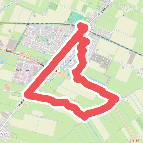 Weidemeerroute (geel)