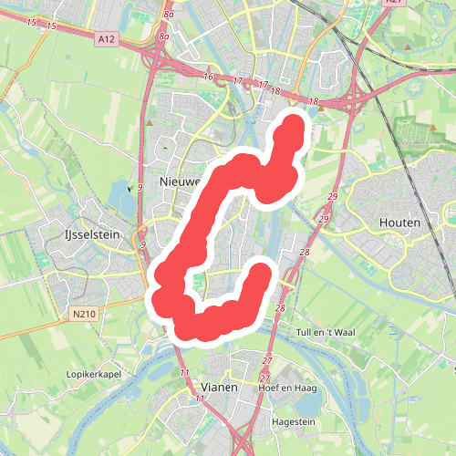 Nieuwegein, Laagraven - Nieuwegein, PR. Beatrixsluis · Waterliniepad etappe 14