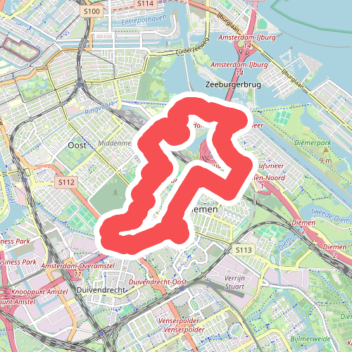 Route Nummer 14 (paars)