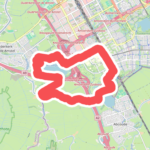 Holendrechtroute (zwart)