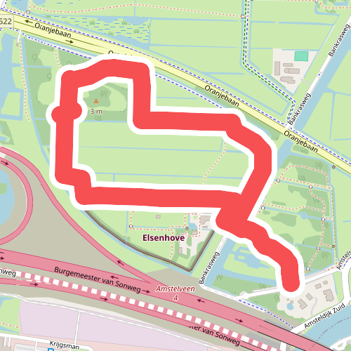 Elsenhoveroute (rood)