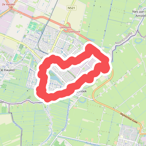 Amsteldijkroute (rood)