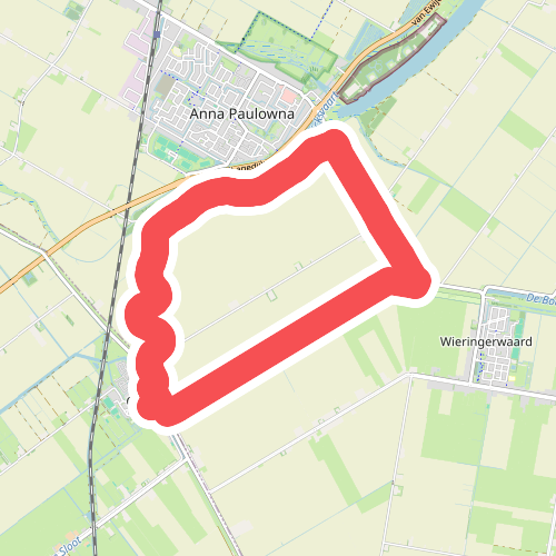 Gele route vanaf Startpunt Oudesluis