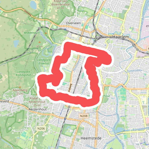 Duinvlietroute (oranje)