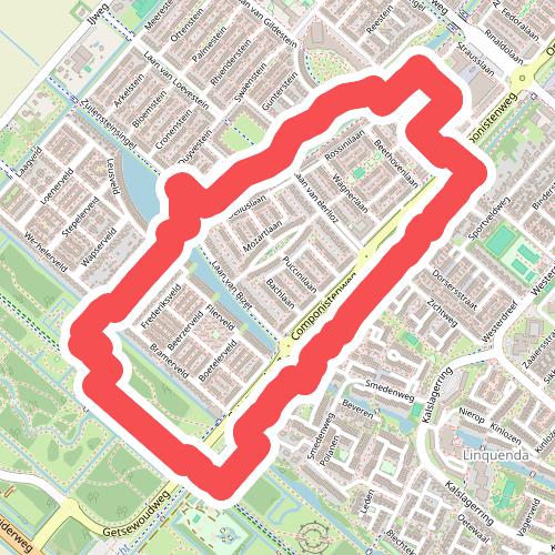 Lente en Zomerroute (groen)