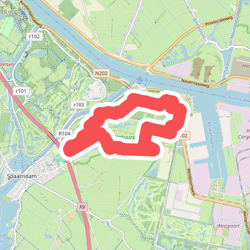 Westhoffroute (blauw)