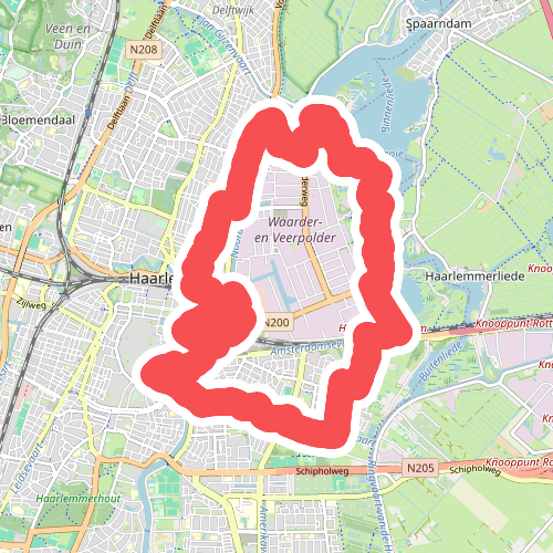 Spaarneroute (oranje)