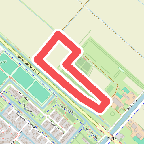 Kleintje Kleine Venneproute (paars)