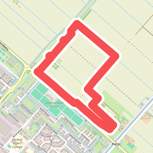 Kleine Venneproute (oranje)