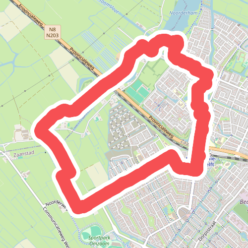 Busch en Damroute (oranje)