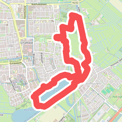 Vijfhuizer Molenroute (groen) 