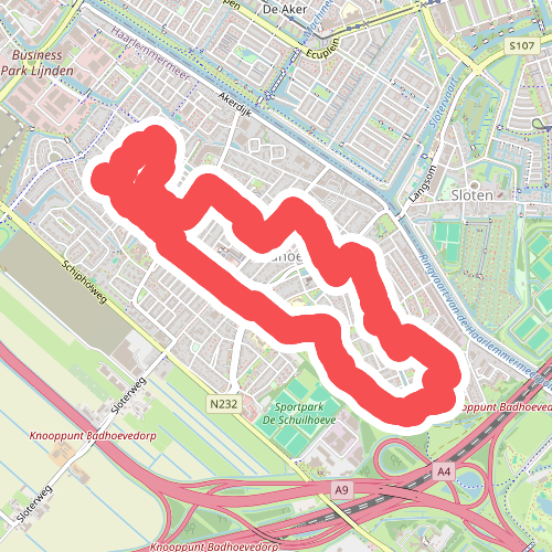 Rondje Oude A9 (geel) 