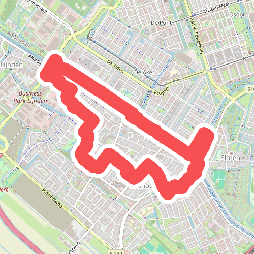 Rondje Ringvaart (blauw) 