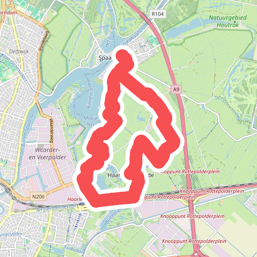 Haarlemmerliedetocht (blauw) 