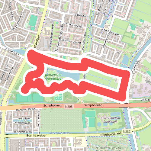 Ommetje Zwanebloembocht (rood) 