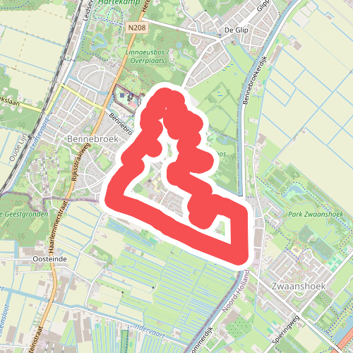 Rottegatroute (blauw) 