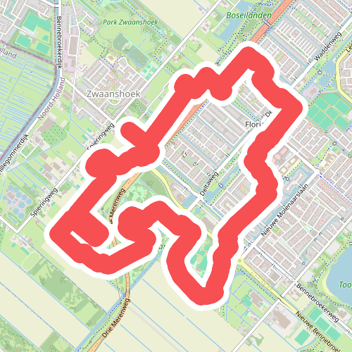 Pioniersroute (geel) 