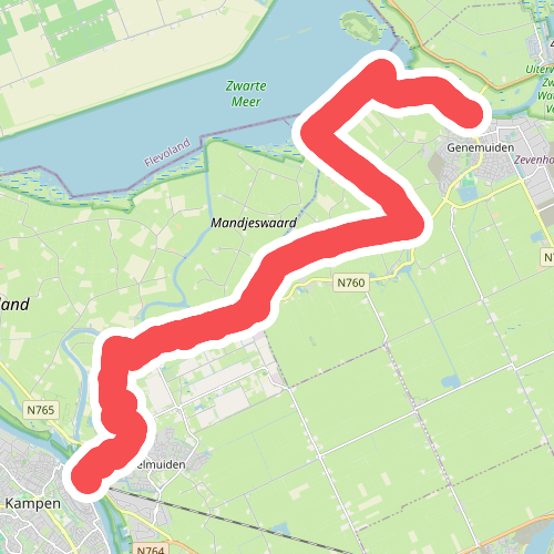 Kampen - Genemuiden · Zuiderzeepad etappe 16