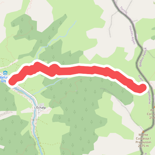 Carrefour sous le col - La Monta