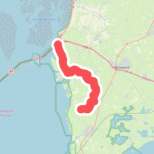Ferwoude- Afsluitdijk · Zuiderzeepad etappe 24