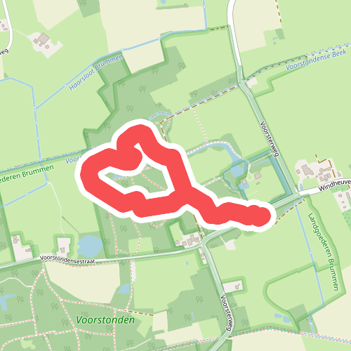 Wandelroute door parkbos Landgoed Voorstonden