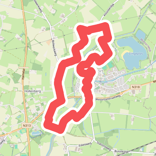 Gracht en Schootsveld route