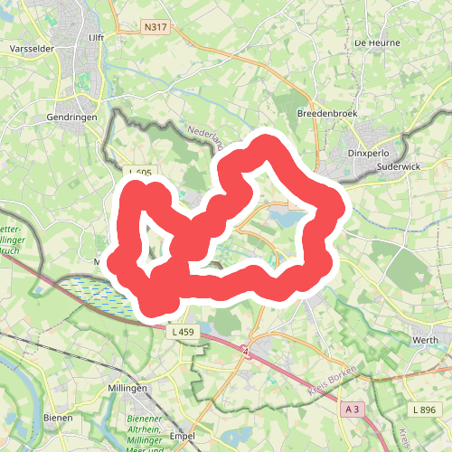 Rondje Megchelen-Brüggenhütte verkort