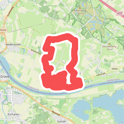 Heerlijkheden van Overasselt - Rode route