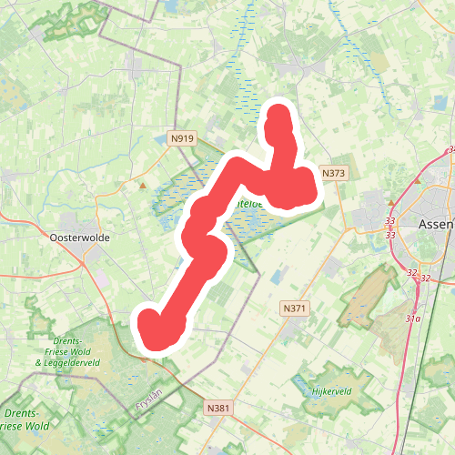 Westervelde - Appelscha · Stellingenpad etappe 12
