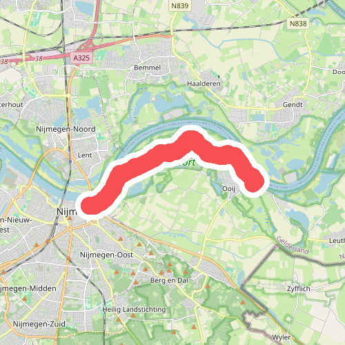 Wandelroute Ooijpolder