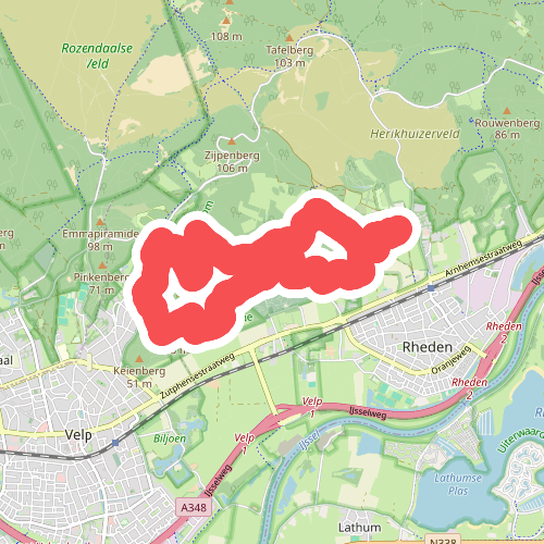 Wandelroute Heuven Beekhuizen Veluwezoom