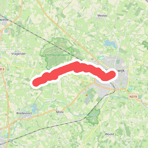 Westroute (aansluiting etappe 2) · Scholtenpad etappe 8